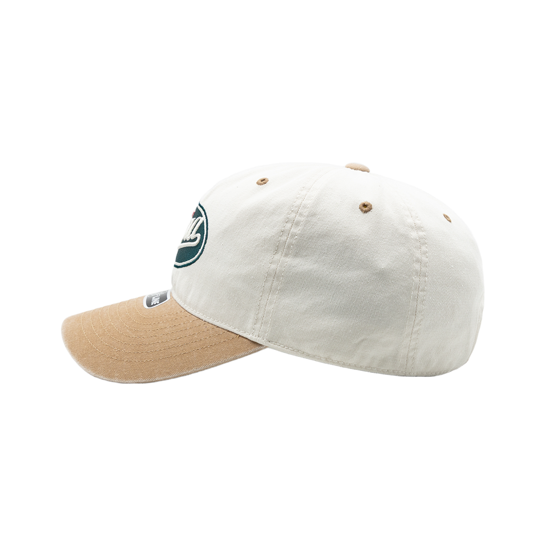 위얼드월드 그린 써클로고 와펜 피그먼트 배색 볼캡(Weird World Green Circle Logo Wappen Pigment Color Block Baseball Cap) - 3