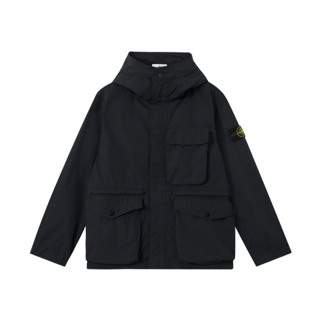 L1S1541000-32S0026-V0029 Stone Island 4100032 Micro Twill Short Hooded Parka with Anti-Drop Black - 26SS