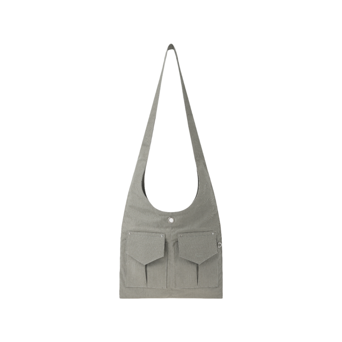 썬릿 패브릭 투포켓 플랫 크로스백 세트 라이트카키(SUNLIT Fabric 2 Pocket Flat Cross Bag Set Light Khaki) - 1