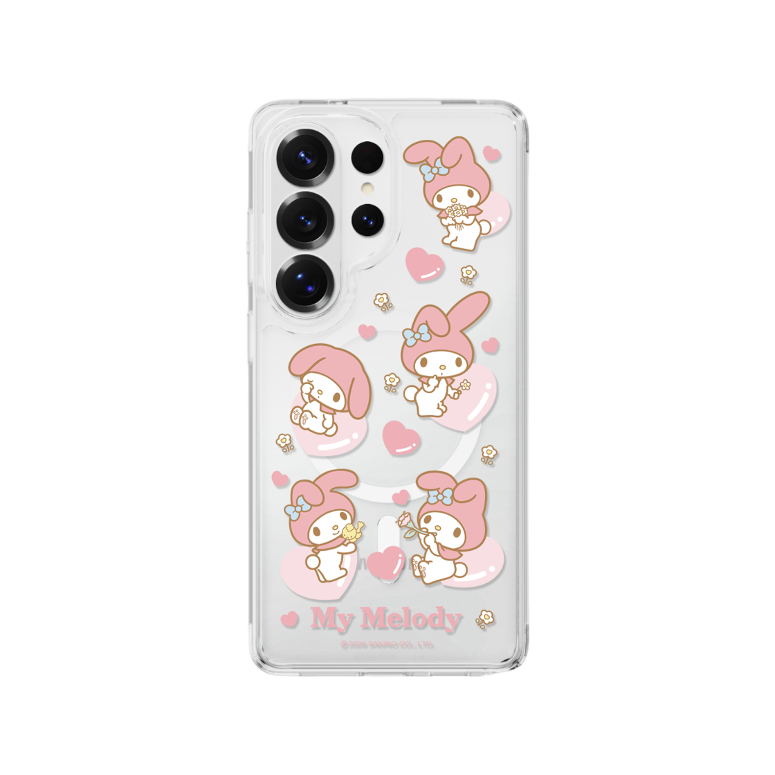 에스엘비에 마이멜로디 패턴 클리어 마그넷 케이스 for S26 Series(SLBS MY MELODY Pattern Clear Magnet Case for S26 Series)