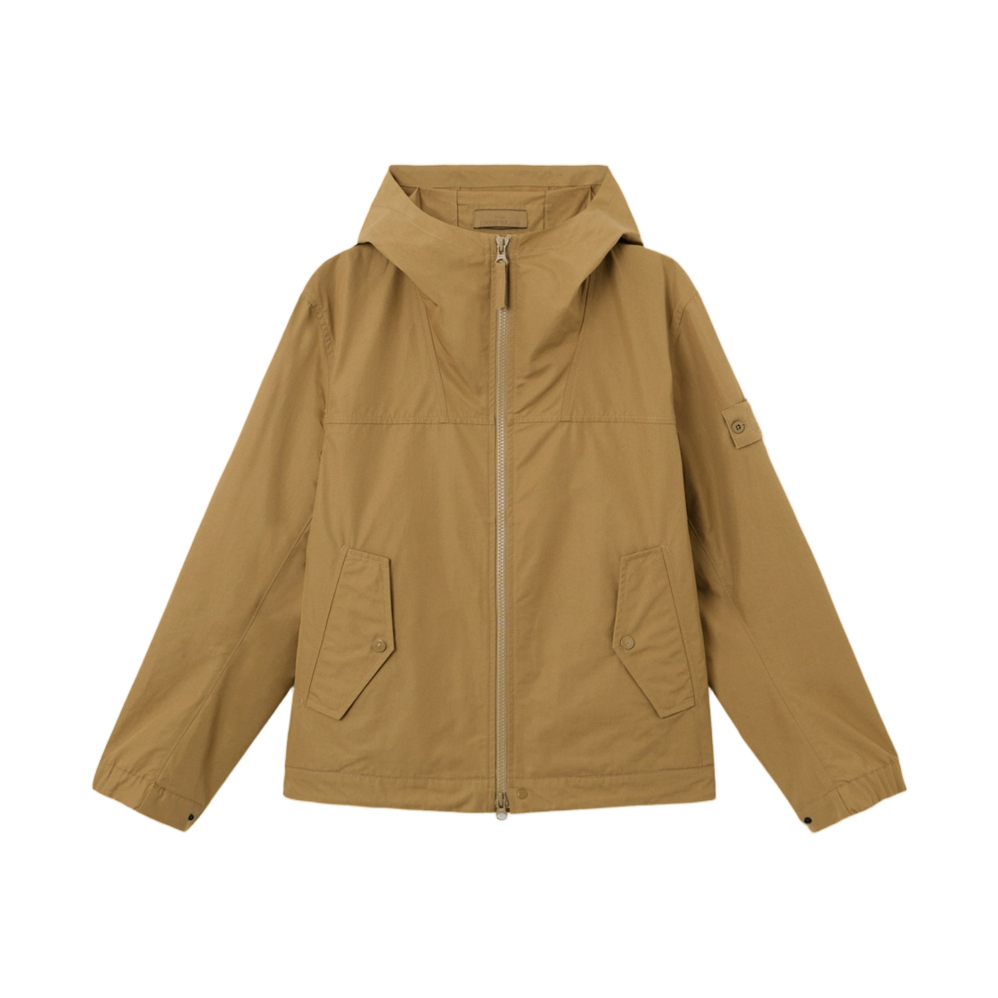 L1S1541000-37S0F01-V0098 Stone Island 4100037 All-Weather Cotton Canvas_S.I. Ghost Windproof And Breathable Hooded Jacket Dark Beige - 26SS