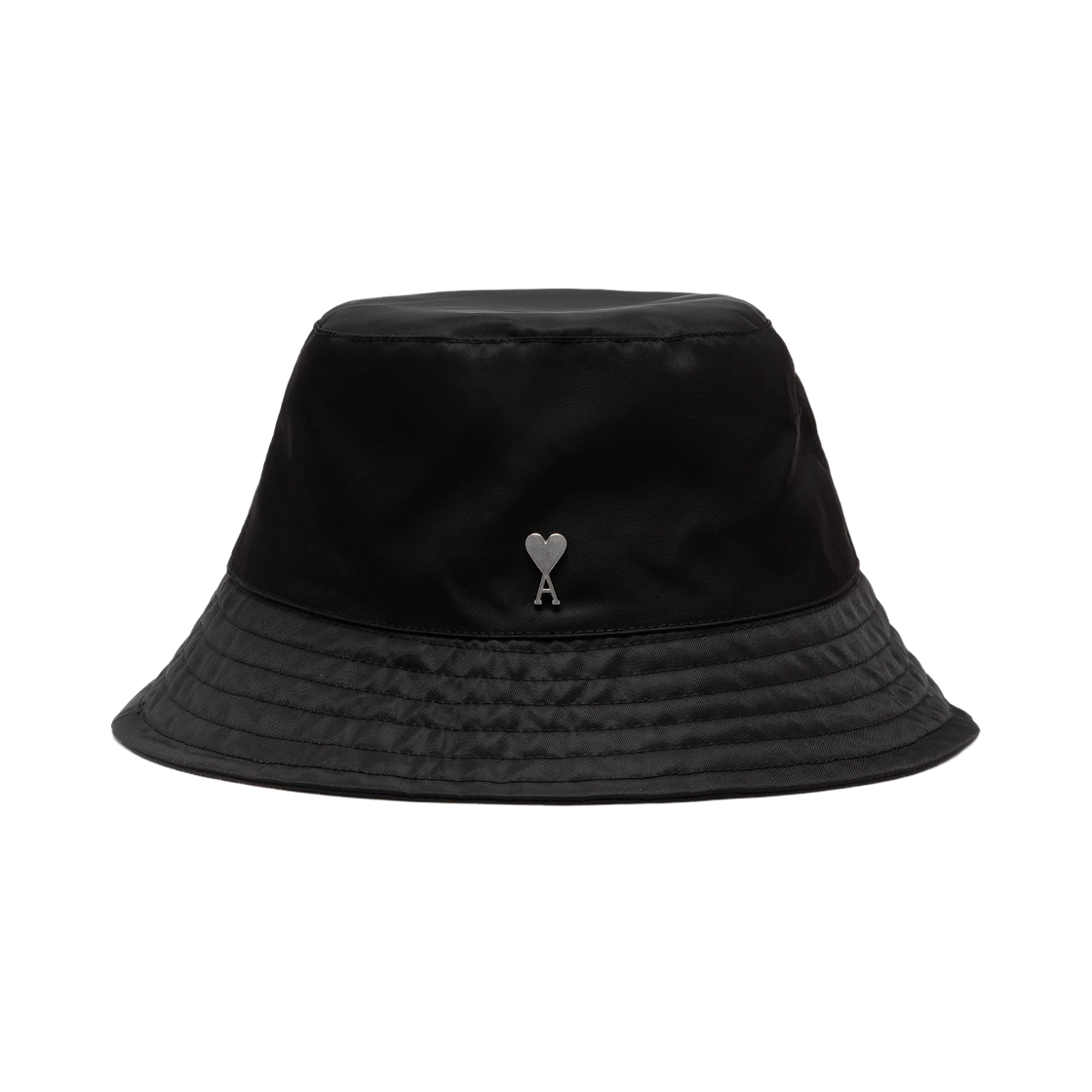 [17% 쿠폰] 아미 스몰 하트 로고 스터드 버킷햇 블랙 실버([17% 쿠폰] AMI de Coeur Stud Bucket Hat Black Silver)