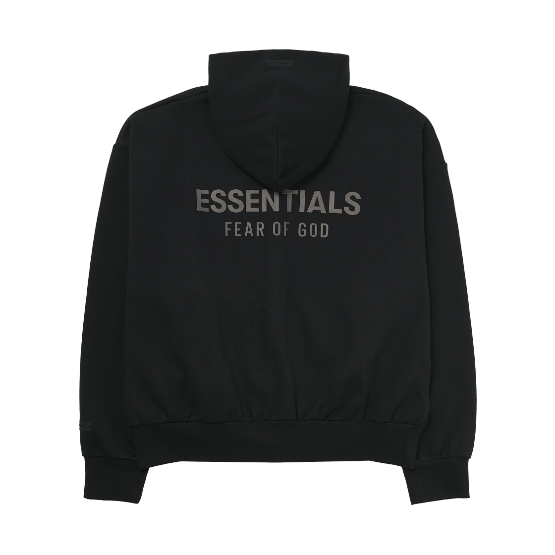 에센셜 클래식 플리스 집업 후드 제트 블랙 - 25SS(Essentials Classic Fleece Zip Up Hoodie Jet Black - 25SS)