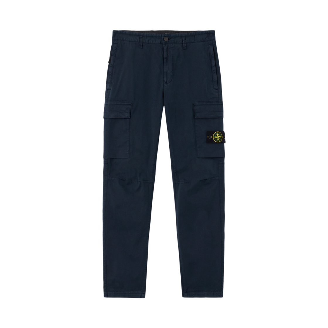 L1S1531000-32S0A10-V0020 Stone Island 3100032 Stretch Organic Cotton Twill Regular-Tapered-Fit Cargo Trousers Navy Blue - 26SS