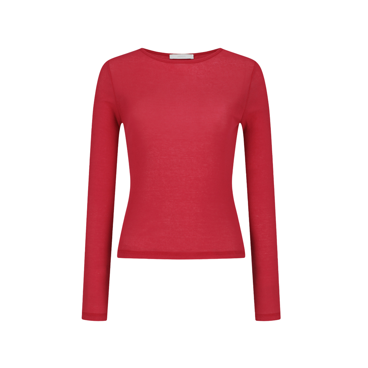 아모멘토 우먼 라운드 티셔츠 레드 - 26SS(Amomento Women Round T-Shirt Red - 26SS)