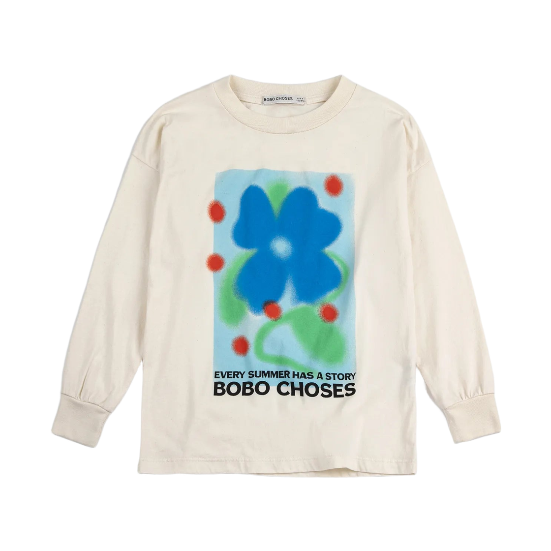 126AC003 (Kids) Bobo Choses Summer Story Long Sleeve T-Shirt White