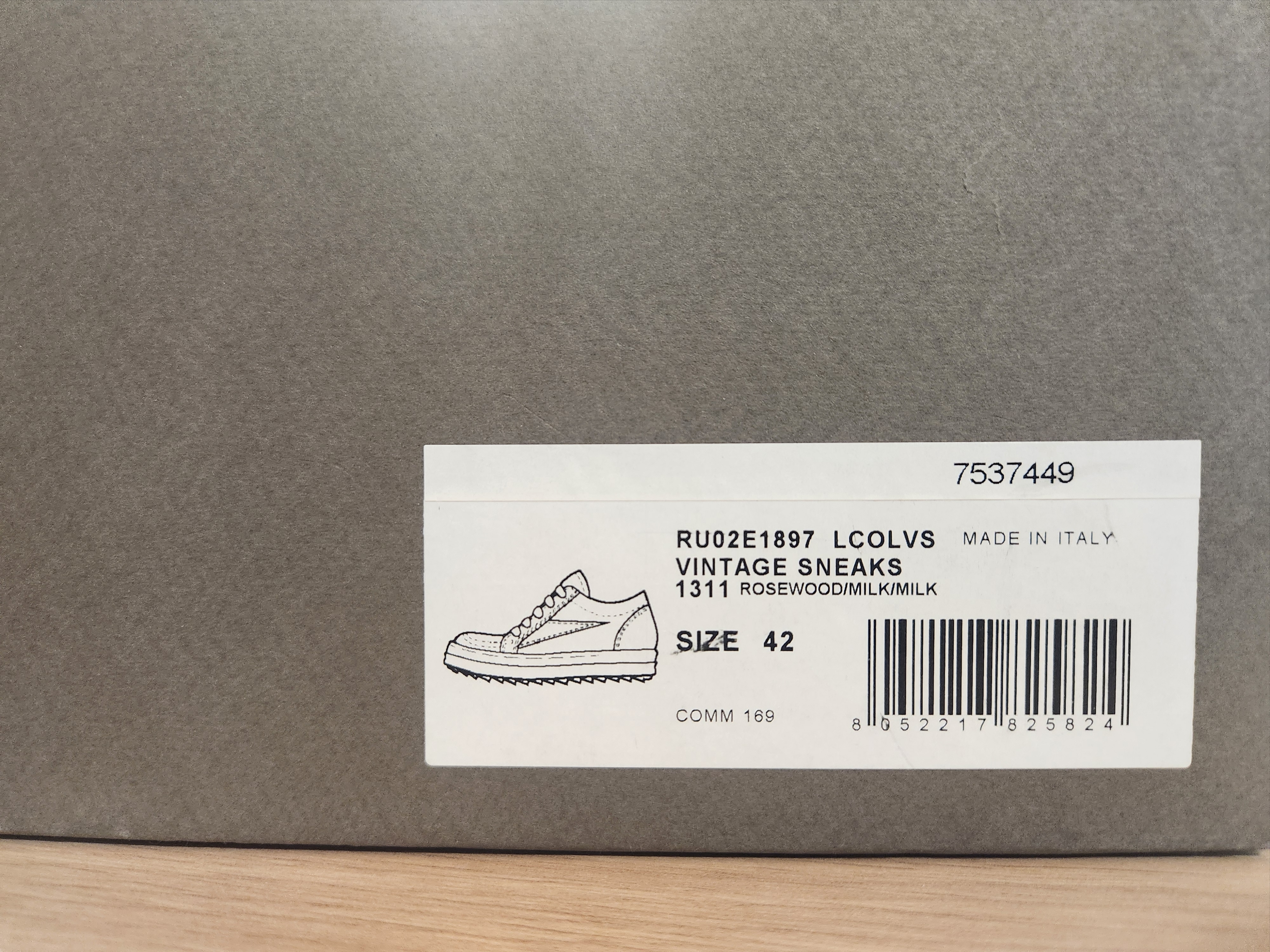 Rick Owens Concordians Vintage Low Sneakers Black Milk, Rick Owens Concordians Vintage Low Sneakers Dark Dust Milk 착용 스타일 - 3