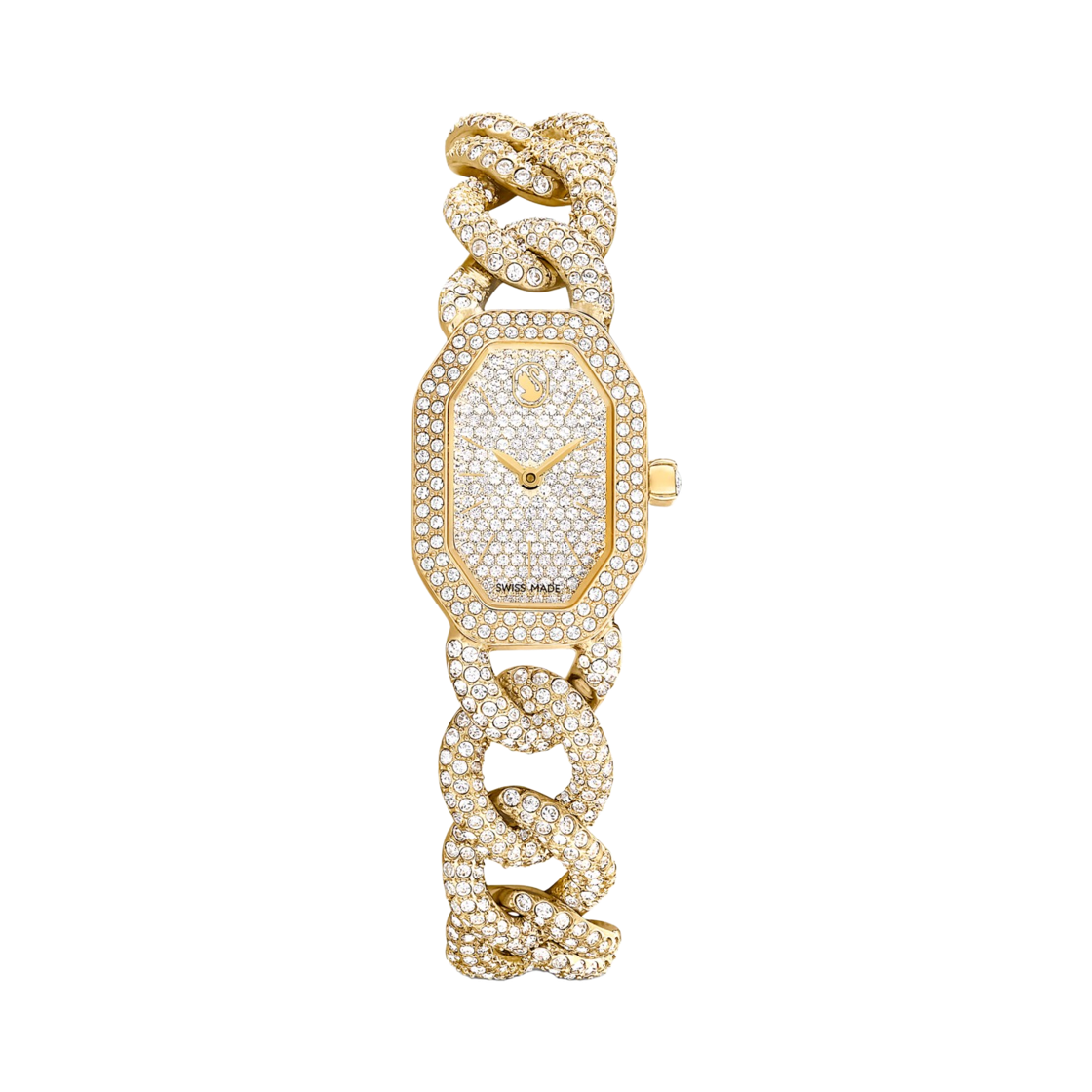 (W) 스와로브스키 덱스테라 체인 워치 20mm 골드 크리스탈((W) Swarovski Dextera Chain Watch 20mm Gold Crystal)