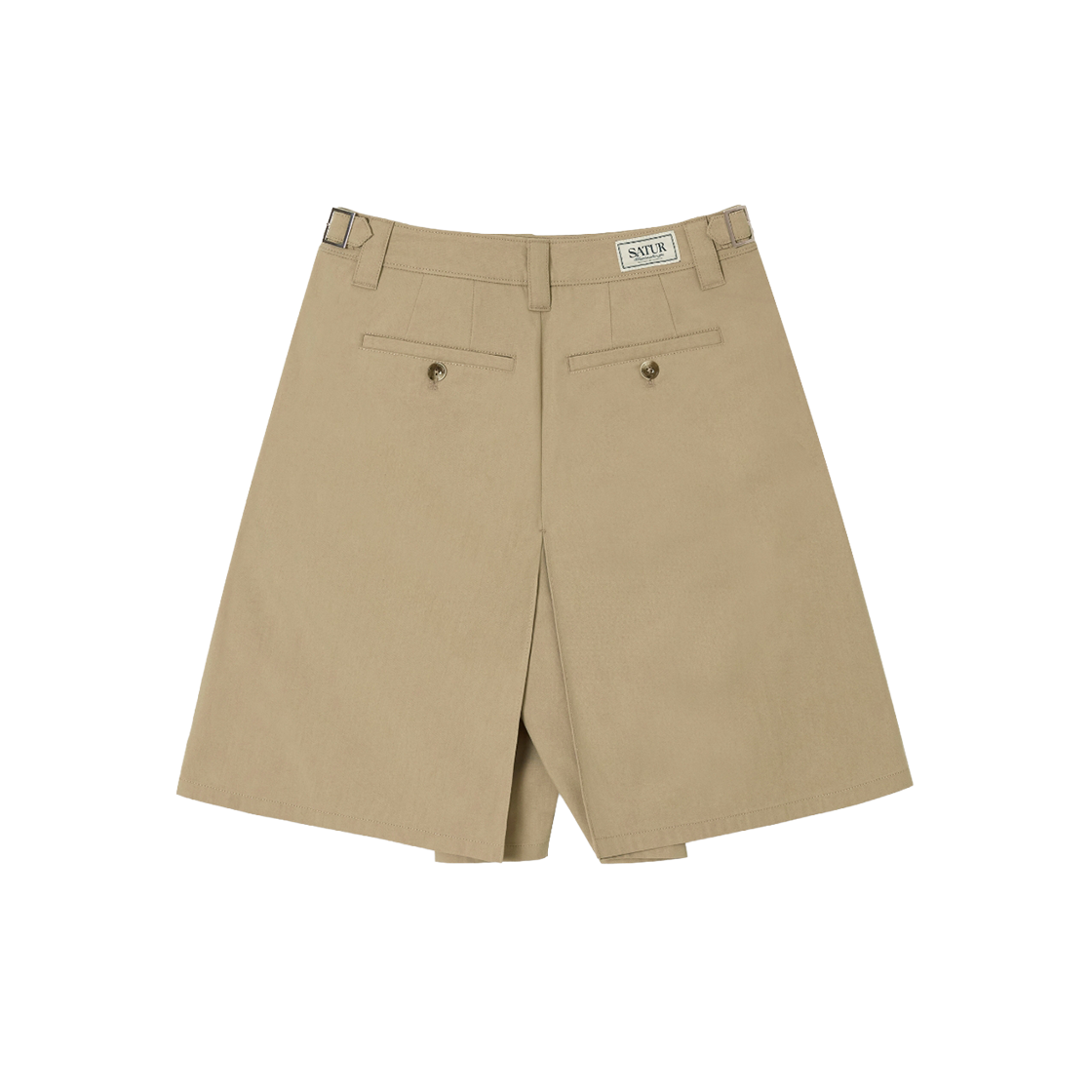 [예약배송] [사은품 증정] 세터 우먼 치노 플리츠 쇼츠 베이지([예약배송] [사은품 증정] SATUR W Chino Pleated Shorts Beige) - 2