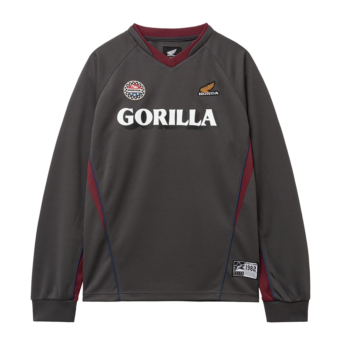 혼다 메시 시리즈 로고 롱슬리브 블랙(Honda Mesh Series Logo Long Sleeve Black) - 1