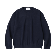 Knitted Basic Essential Crop Round Knit Navy