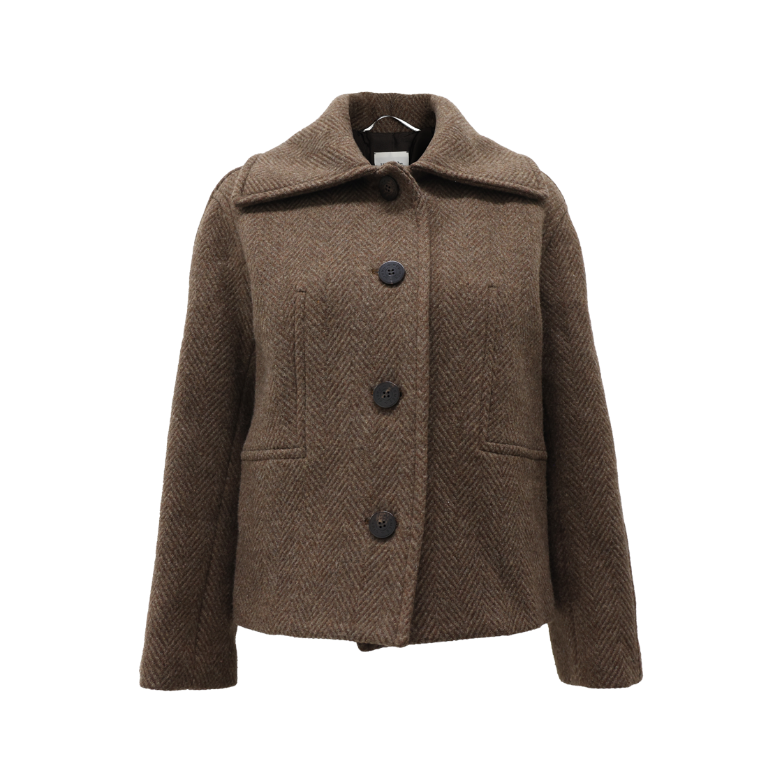 ITO6ITPQJGV7 Hermes Brown Wool Jacket