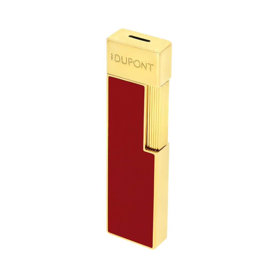 30030 S.T. Dupont Twiggy Lacquer Lighter Red Gold