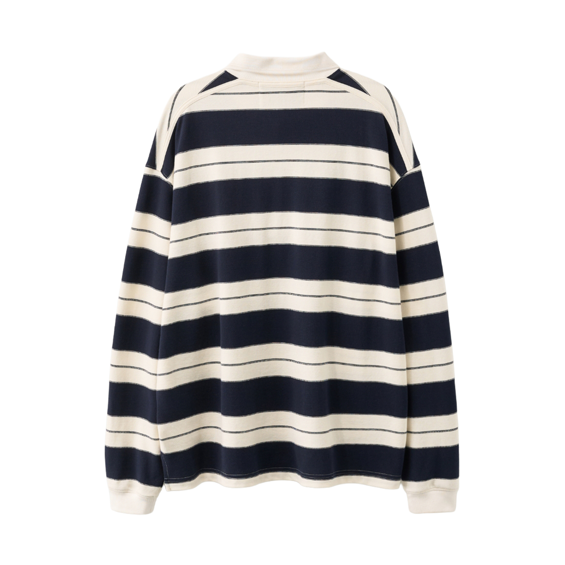 [사은품 증정] 세터 아페로 스트라이프 피케 롱 슬리브 네이비([사은품 증정] SATUR Apero Stripe Pique Long Sleeve Navy) - 2
