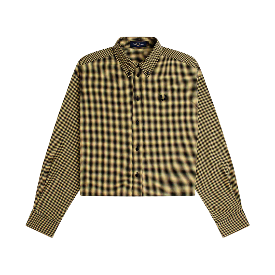 프레드페리 우먼즈 체커보드 셔츠 블랙(Fred Perry Chequerboard Shirt Black) - 1