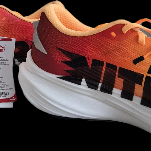 Puma Deviate Nitro 3 Fade Sun Stream Sunset Glow 착용 스타일 - 2