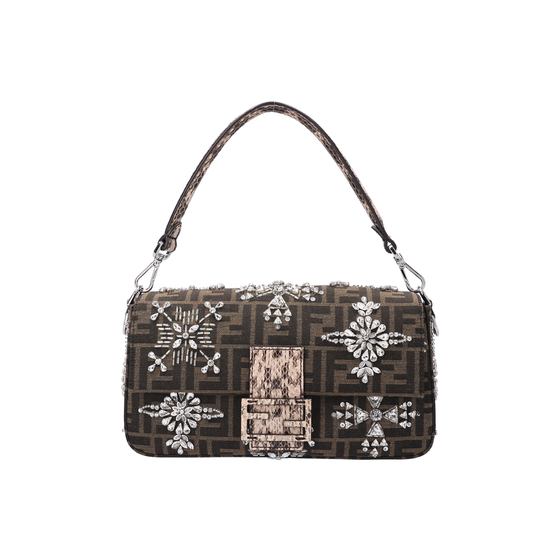 ITALUQ5A49UA Fendi Baguette Beads Bag in Brown