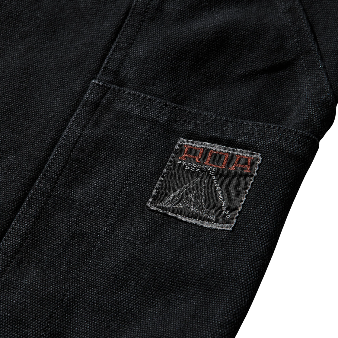 로아 애쉬 캔버스 쇼츠 워시드 블랙 - 26SS(ROA Ash Canvas Shorts Washed Black - 26SS) - 3