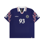 Adidas x BAPE Short Sleeve Flames Jersey Japan Blue - US Sizing (Non Marking Ver.)