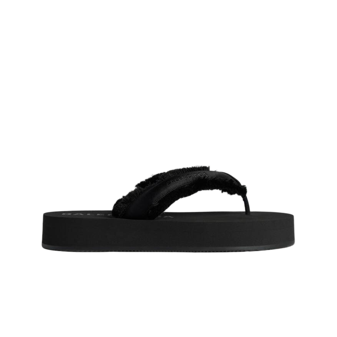 870111W0WM01000 (W) Balenciaga Jet Lag Thong In Black