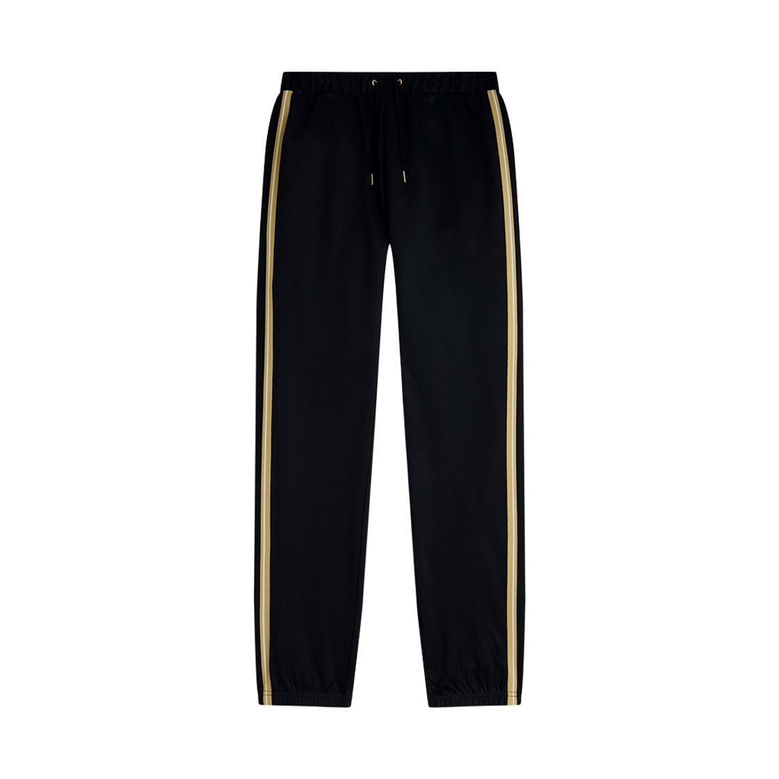 AFPM261T303-90A Fred Perry Stripe Tape Track Pant Black Champagne