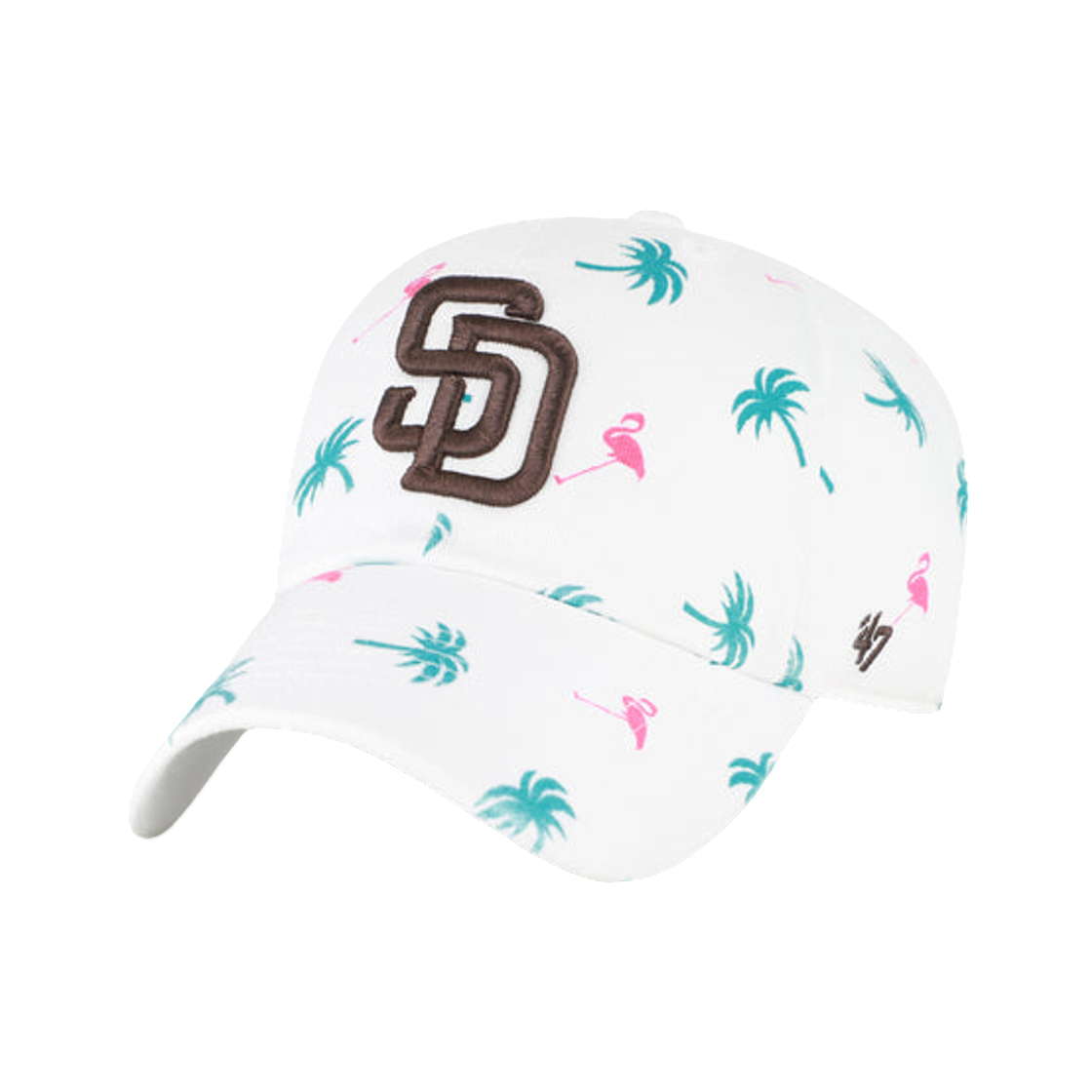 47브랜드 샌디에이고 파드리스 프린트페티 '47 클린 업 화이트(47 Brand San Diego Padres Printfetti '47 Clean Up White)