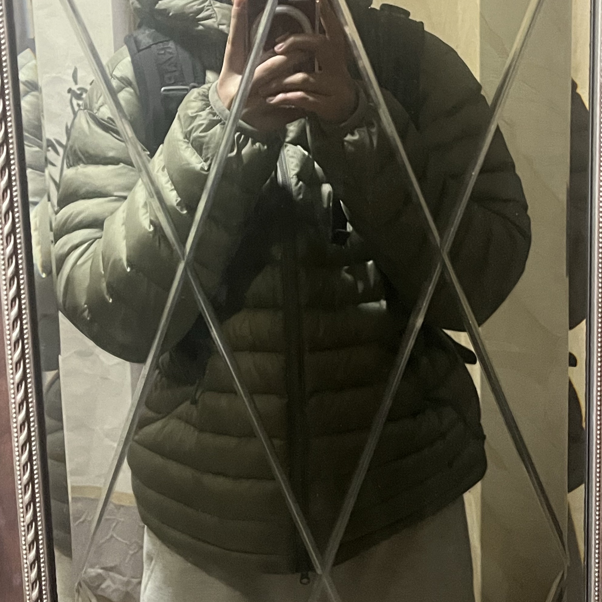 The North Face Ventus On Jacket Light Khaki 착용 스타일