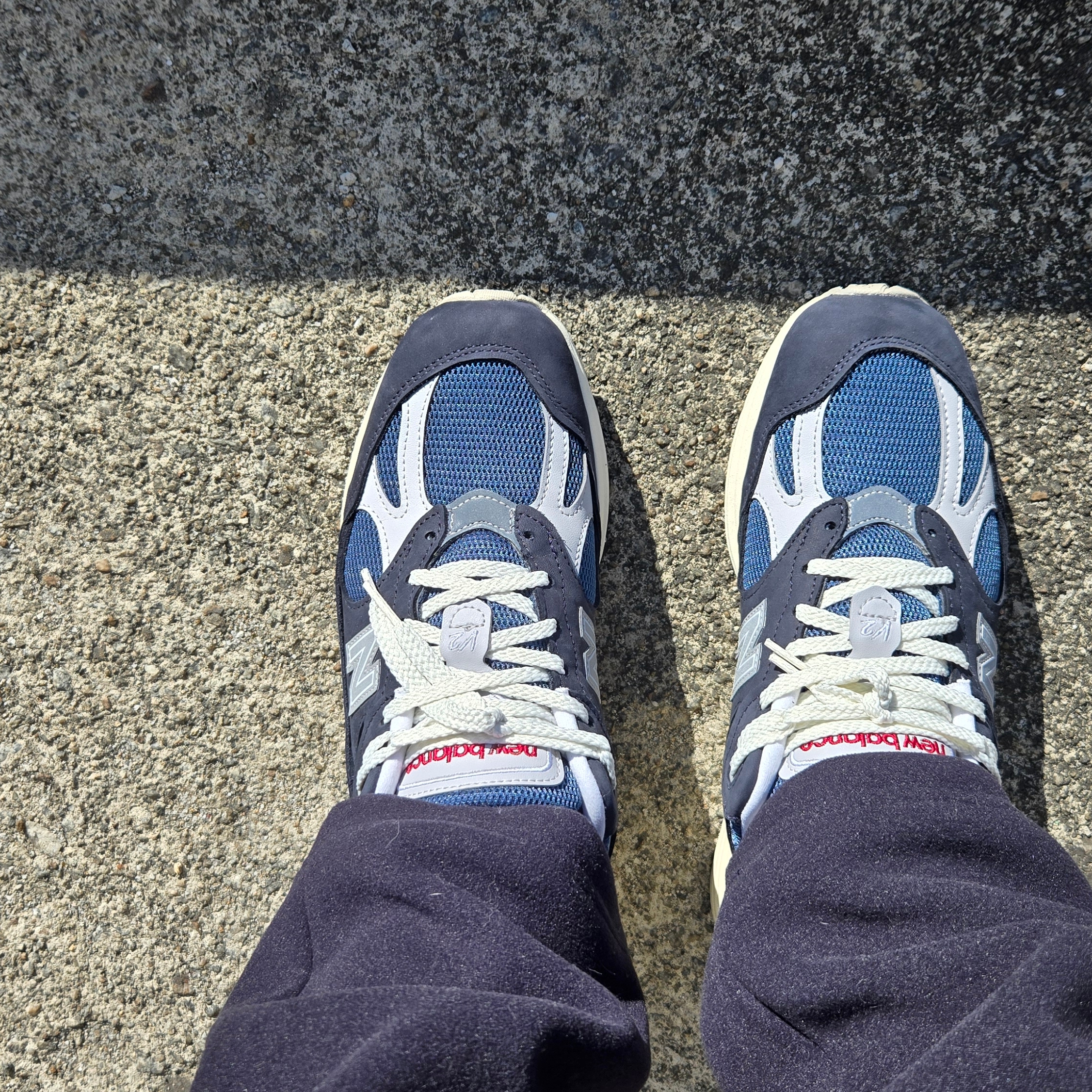 New Balance 991v2 Made in UK Total Eclipse Indian Teal 착용 스타일 - 3