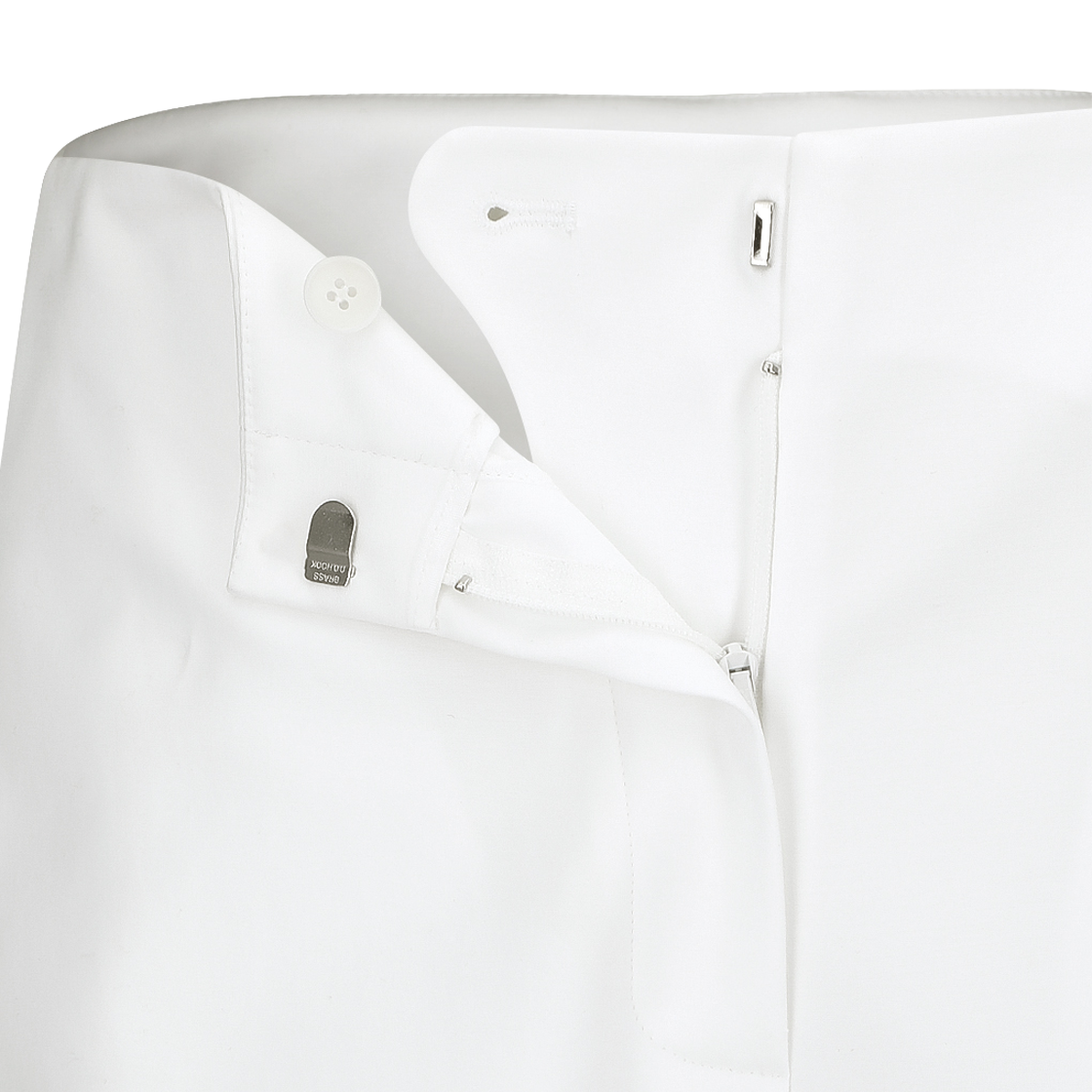 아모멘토 우먼 커브드 카프리 팬츠 화이트 - 26SS(Amomento Women Curved Capri Pants White - 26SS) - 3