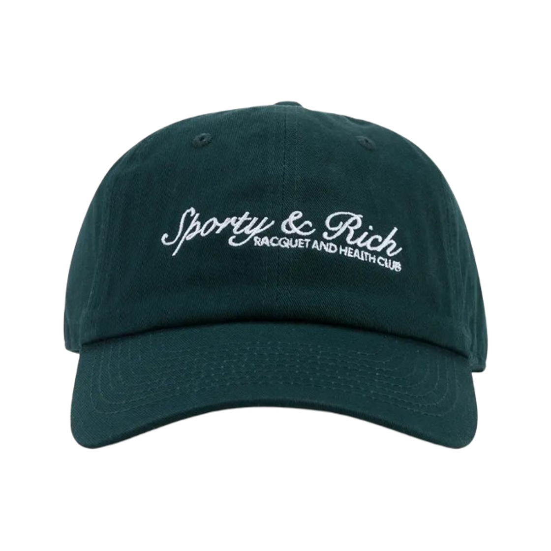 스포티 앤 리치 시라큐스 로고 자수 캡 그린(Sporty & Rich Syracuse Logo Embroidered Cap Green)