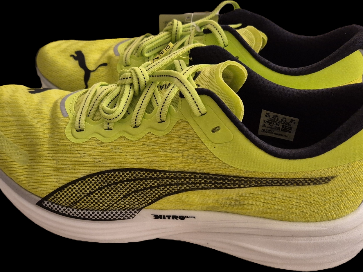 Puma Deviate Nitro 2 Lime Pow Black 착용 스타일 - 3