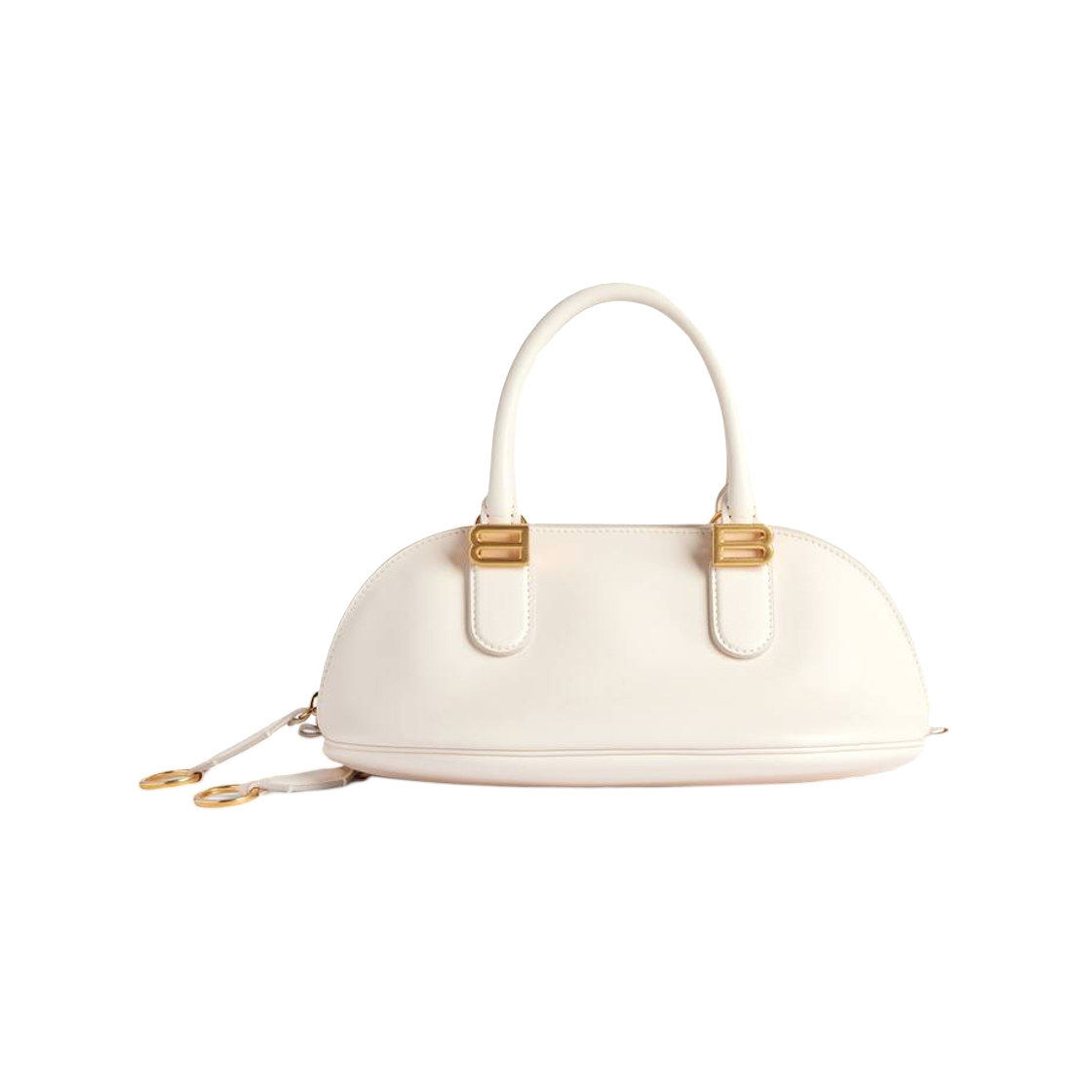 8685852ACJS9404 Balenciaga Bolero Bowling Bag Mini In Cream