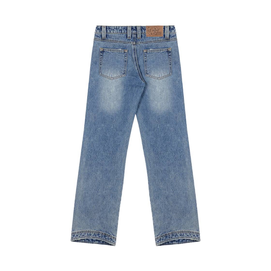 베이컨트 아카이브 피타 스트레이트 데미지드 데님 블루(Vacant Archive Pita Straight Damaged Denim Blue) - 2