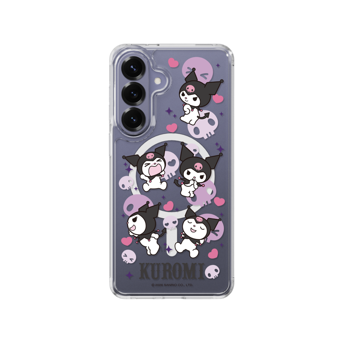 에스엘비에스 쿠로미 패턴 클리어 마그넷 케이스 for S26 Series(SLBS KUROMI Pattern Clear Magnet Case for S26 Series) - 3