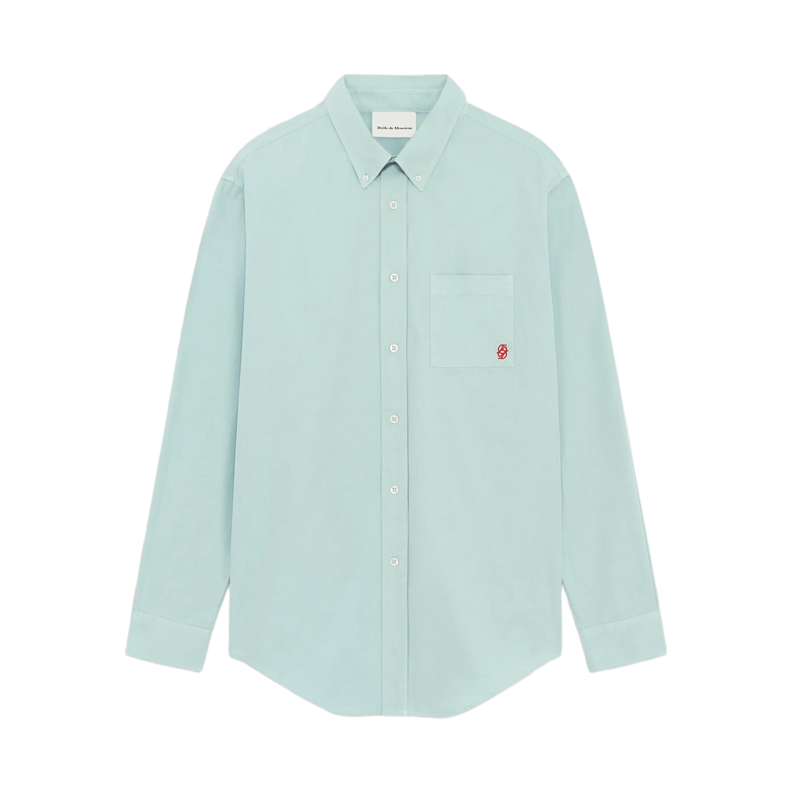 SH240-CO178-LGNB Drole de Monsieur La Chemise D Miroir Shirt Lagoon Blue
