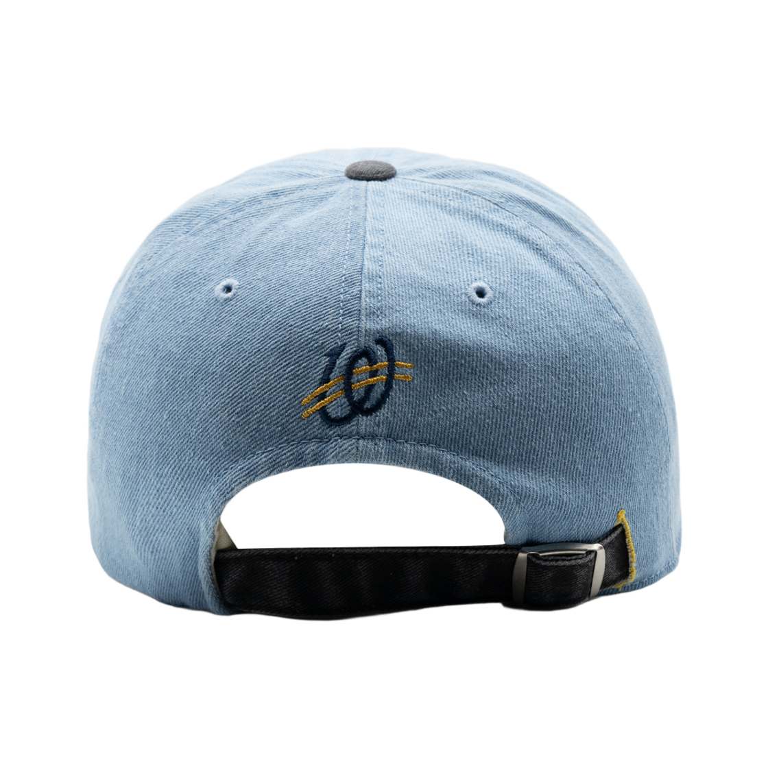 위얼드월드 써클로고 와펜 데님 배색 볼캡 라이트블루(Weird World Circle Logo Wappen Denim Color Block Baseball Cap Light Blue) - 4