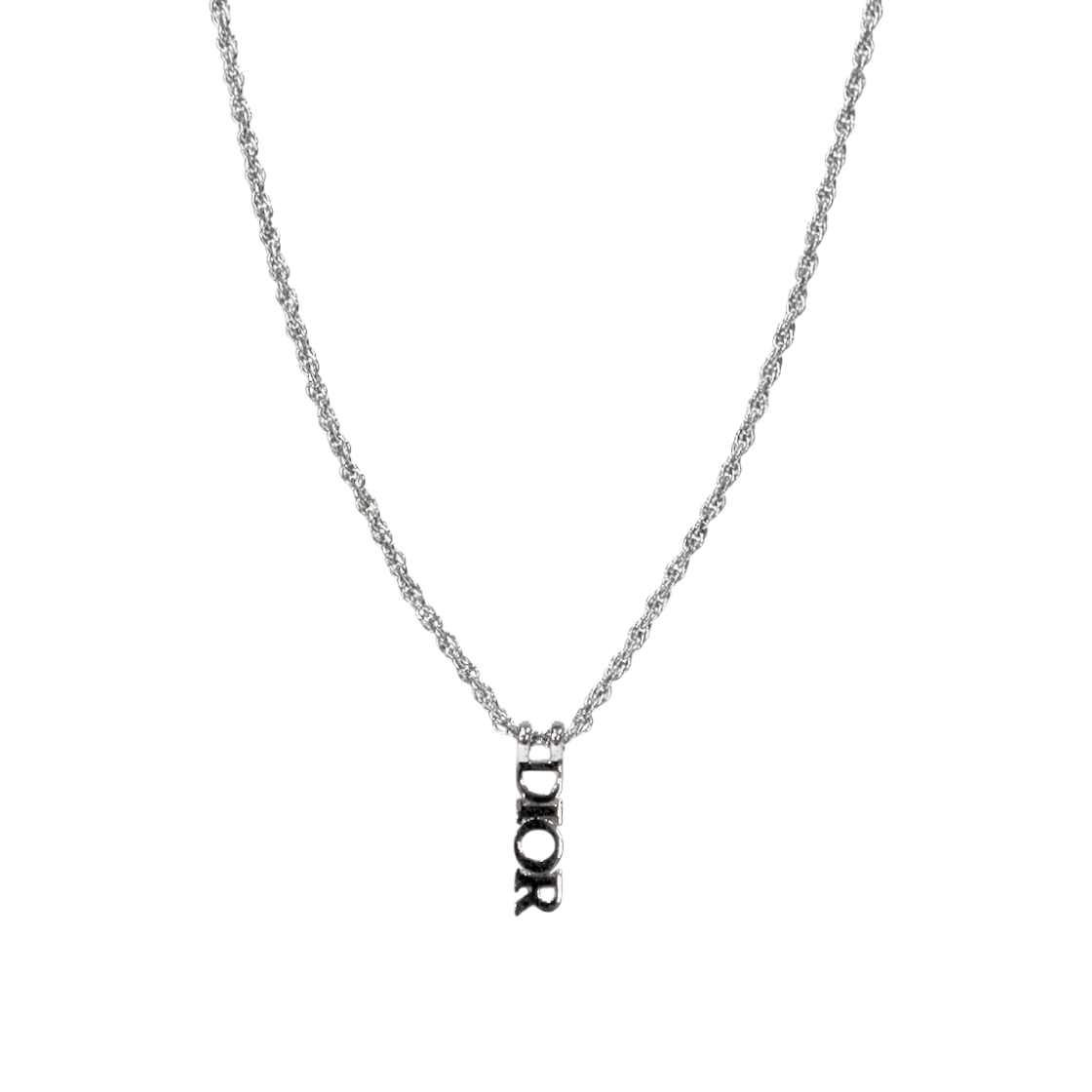 IT4L7OQ8GIN5 Dior Vertical Silver Necklace A-B45362