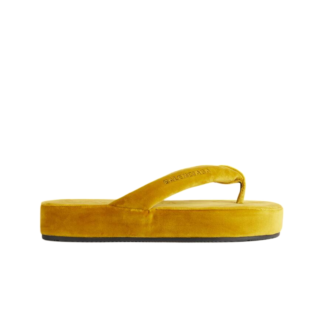 (W) 발렌시아가 제트 랙 통 머스타드((W) Balenciaga Jet Lag Thong In Mustard)