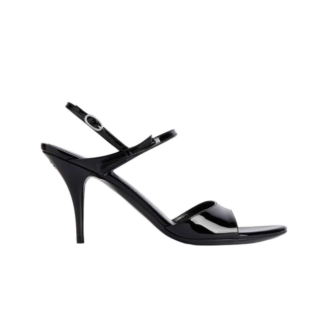 865845WB1F31010 (W) Balenciaga Avenue Bow Sandal In Black Silver