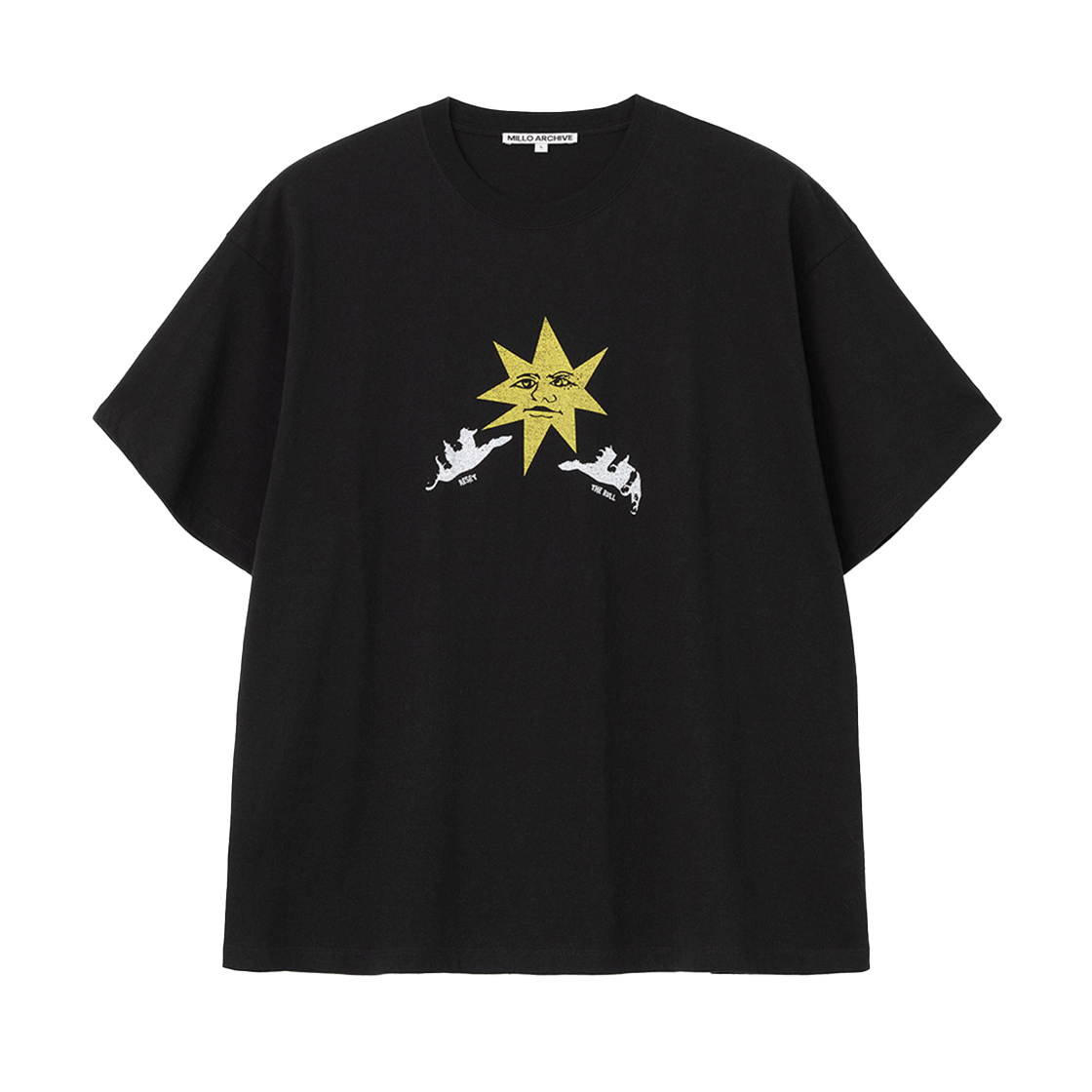 밀로 아카이브 리셋 더 룰 점보 티셔츠 블랙(Millo Archive Reset The Rull Jumbo T-Shirt Black)