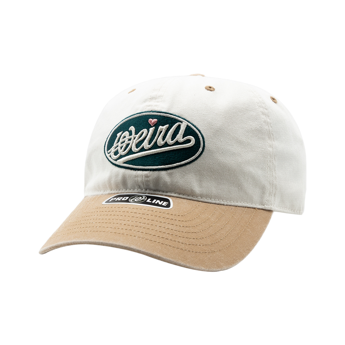 위얼드월드 그린 써클로고 와펜 피그먼트 배색 볼캡(Weird World Green Circle Logo Wappen Pigment Color Block Baseball Cap) - 1