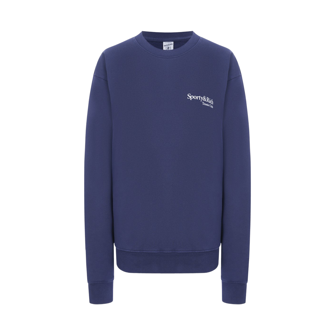 ST071621425BL Sporty & Rich Play Tennis Crewneck Dark Navy