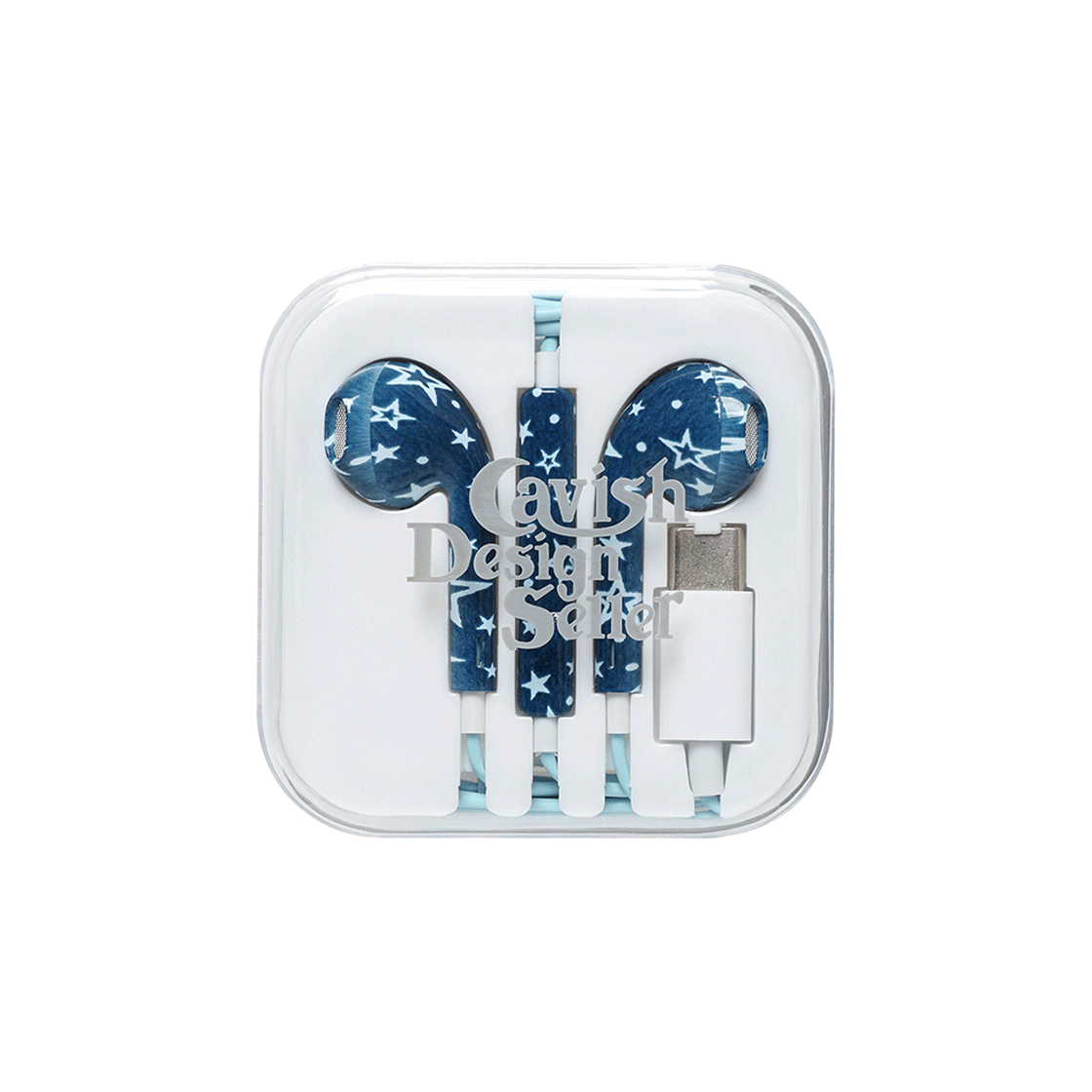 [KREAM 단독] 카비시 x 규린 스타 와이어드 이어폰 (USB-C) 네이비([KREAM 단독] CAVISH x Kyurin Star Wired Earphones (USB-C) Navy)