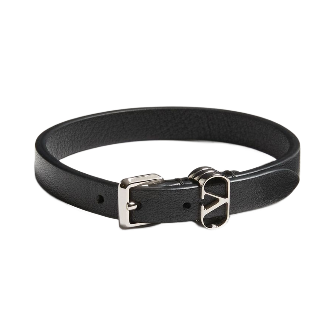 발렌티노 오발렛 카프스킨 브레이슬릿 블랙(Valentino Ovalette Calfskin Bracelet Black)