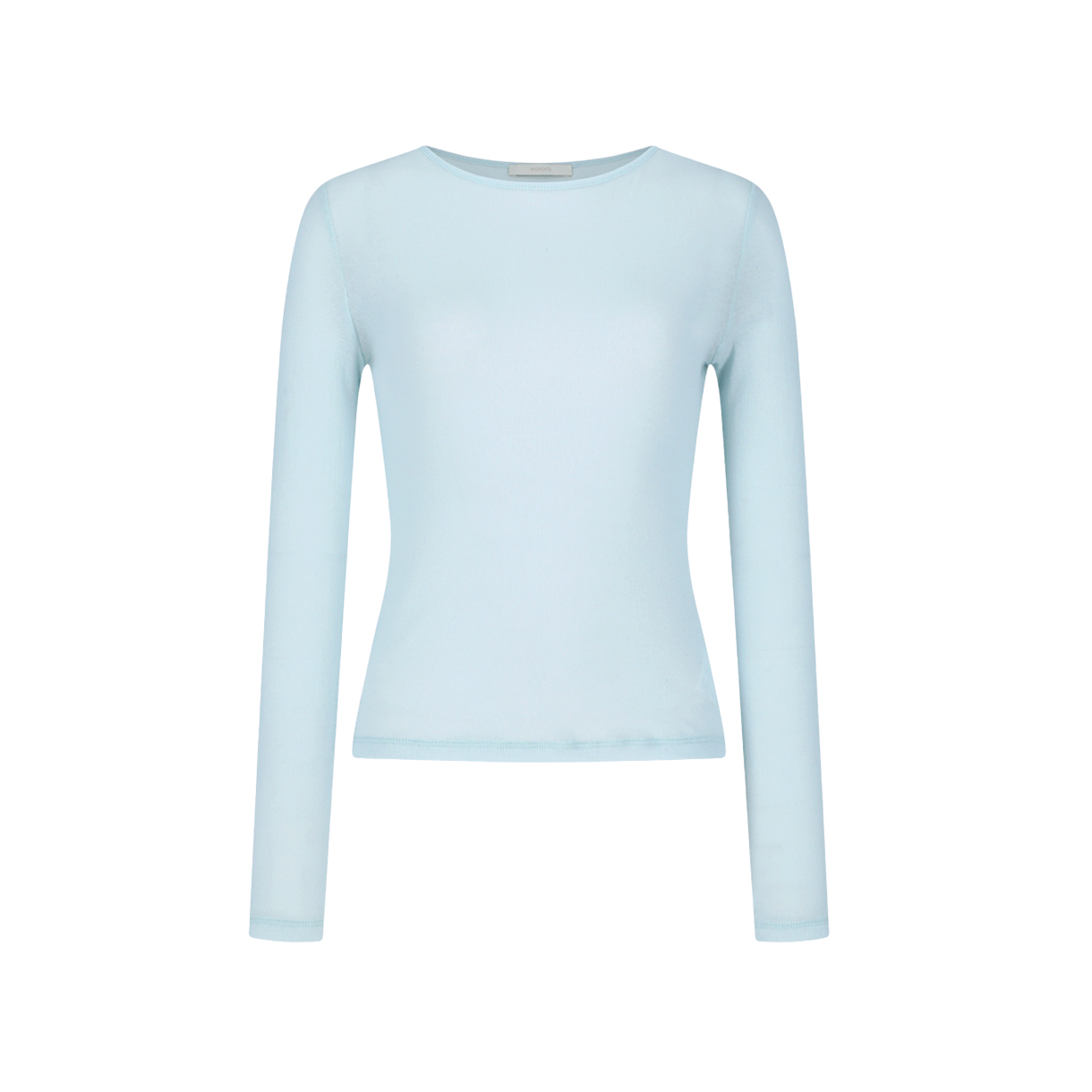 KW6ATSLAM18LB Amomento Women Round T-Shirt Light Blue - 26SS