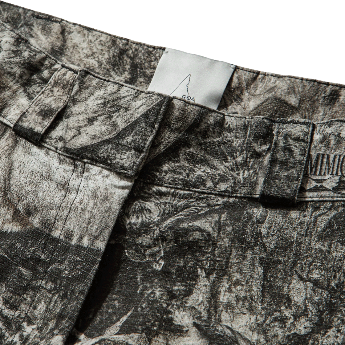 로아 시에라 모스 프린트 3/4 팬츠 브라운 - 26SS(ROA Siera Moth Print 3/4 Pant Brown - 26SS) - 4