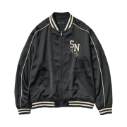 GU x Undercover Satin Rib Blouson Black