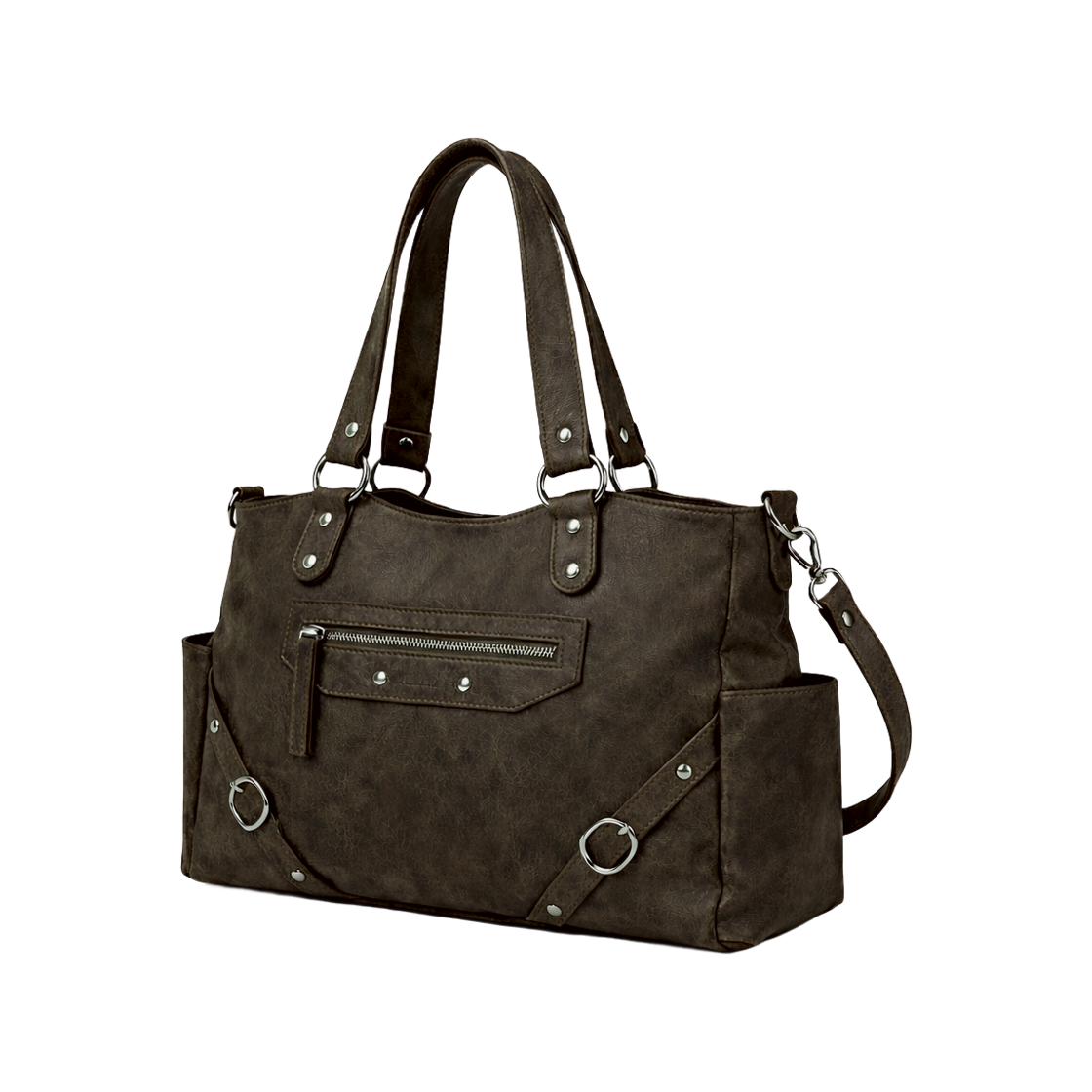 아노에틱 벨트 링 백 브라운(Anoetic Belted Ring Bag Brown) - 2
