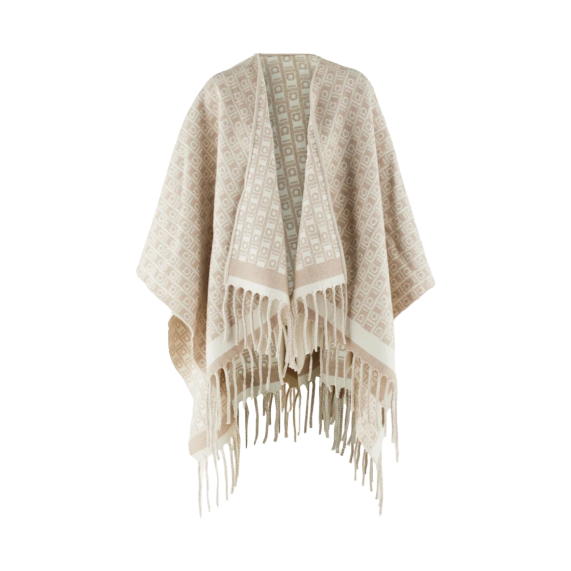320959-779387 (W) Ferragamo Monogram Cape Mascarpone