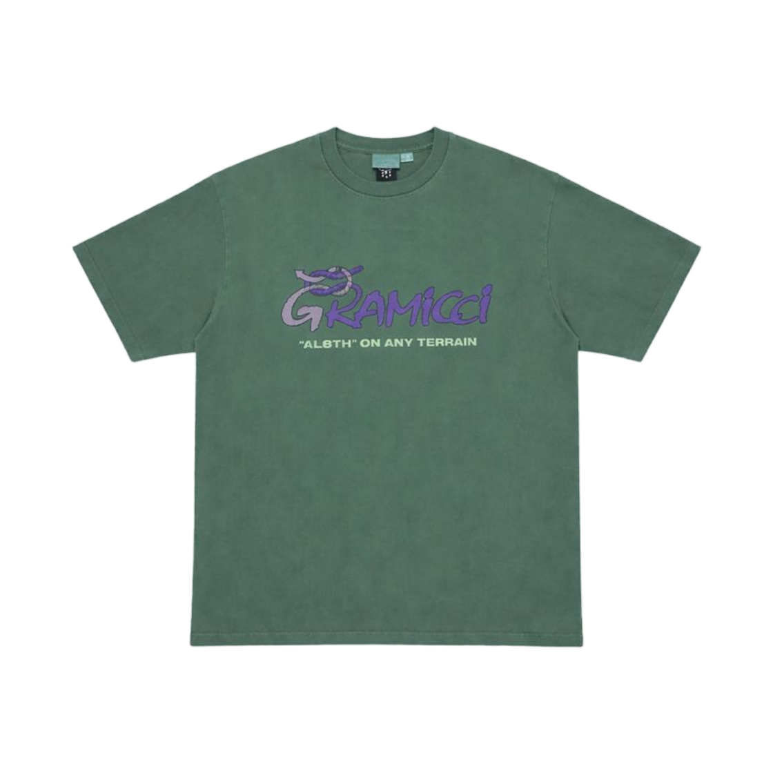 그라미치 x 얼웨이스 Al8th 그래픽 티셔츠 그린(Gramicci x Alwayth Al8th Graphic T-Shirt Green)